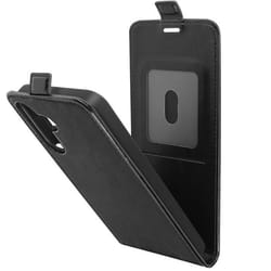 Étui Vintage Clapet Vertical pour Samsung Galaxy A15 5G Noir