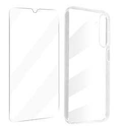 Coque protection intégrale pour Samsung Galaxy A25 5G verre trempé Transparent