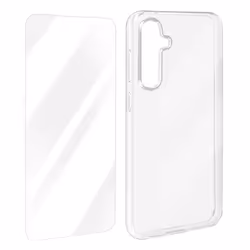 Coque AVIZAR pour Samsung Galaxy S23 FE - Semi-rigide - Transparent - Verre Trempé 9H