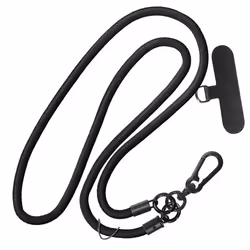 Cordon pour Téléphone Tour de Cou 60cm Attache Universelle Noir - AVIZAR - Cordon pour Téléphone