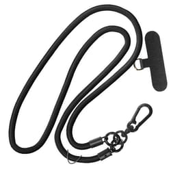Cordon pour Téléphone Tour de Cou 60cm Attache Universelle Noir - AVIZAR - Cordon pour Téléphone