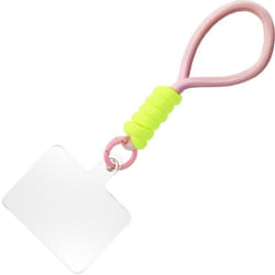 Dragonne pour Téléphone - AVIZAR - Nylon Tressé - Attache incluse - Rose Poudré