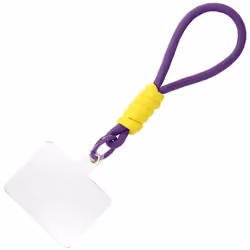 Dragonne Téléphone - AVIZAR - Design Tressé - Accroche Universelle - Violet