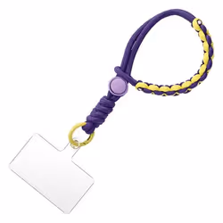 Dragonne pour Smartphone - AVIZAR - Design Tressé Violet Foncé - Synthétique - Dragonne pour Smartphone
