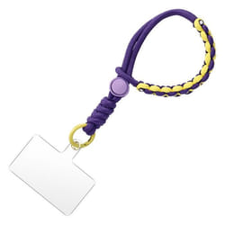 Dragonne pour Smartphone - AVIZAR - Design Tressé Violet Foncé - Synthétique - Dragonne pour Smartphone