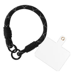 Lanière courte bracelet pour téléphone Noir - Lanière stylée et élégante - Lanière facile à installer