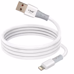 Câble USB vers Lightning - LINQ - 1.2m - Recharge Rapide 3A - Compatible iPhone et iPad - Connecteurs Renforcés