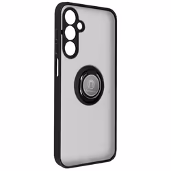 Coque pour Samsung Galaxy A25 5G - AVIZAR - Ringrip - Bague Métallique Fonction Support - Noir