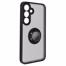 Coque pour Samsung Galaxy S24 Plus AVIZAR - Bague Métallique Fonction Support Noir