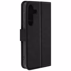 Étui pour Samsung Galaxy Noir Portefeuille et Support Vidéo Noir Série Chesterfield