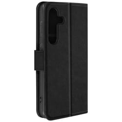 Étui pour Samsung Galaxy Noir Portefeuille et Support Vidéo Noir Série Chesterfield