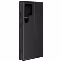 Étui pour Galaxy S24 Ultra Porte-carte Support Vidéo Clapet Magnétique Noir