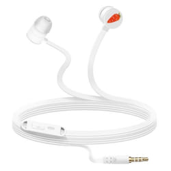 Écouteurs - LINQ - Jack 3.5mm - Intra-auriculaires - Kit mains libres - Motif Fruit Blanc