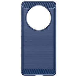 Coque pour Honor Magic 6 Lite 5G - AVIZAR - Flexible Effet Carbone Bleu Nuit