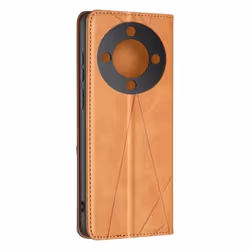 Étui pour Honor Magic 6 Lite 5G Portefeuille Support Motif prisme Camel