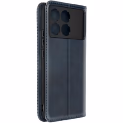 Étui pour Xiaomi Poco X6 Pro Portefeuille Support Motif Mosaique Bleu Nuit