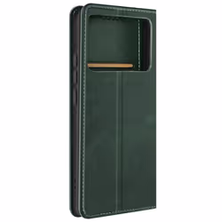 Housse portefeuille - Xiaomi - Poco X6 Pro - Vert Foncé - Clapet magnétique - Support vidéo