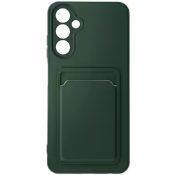 Coque pour Samsung Galaxy A15 5G - AVIZAR - Porte-carte Souple Anti-traces Vert Foncé