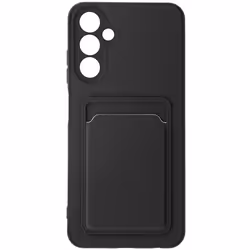 Coque pour Samsung Galaxy A25 5G - AVIZAR - Porte-carte Souple Anti-traces Noir