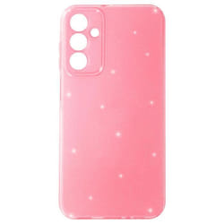 Coque pour Samsung A15 5G - AVIZAR - Design pailleté - Caméra protégée - Rose