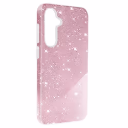 Coque pour Samsung Galaxy S23 FE - AVIZAR - Glitter Case - Paillette - Semi-rigide - Rose