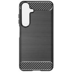Coque pour Samsung Galaxy A15 5G - AVIZAR - Effet Carbone et Brossé - Flexible - Noir