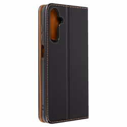 Housse Samsung Galaxy A25 5G - AVIZAR - Cuir Véritable - Porte-carte - Noir