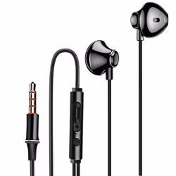 Écouteurs Intra-auriculaires - LINQ - Noir - Jack 3.5mm - Kit mains libres - Résistant à la transpiration