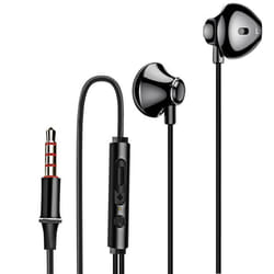 Écouteurs Intra-auriculaires - LINQ - Noir - Jack 3.5mm - Kit mains libres - Résistant à la transpiration
