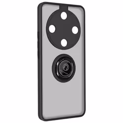 Coque pour Honor Magic 6 Lite 5G - AVIZAR - Bague Métallique Fonction Support Noir