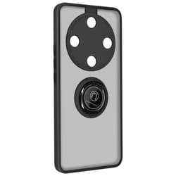Coque pour Honor Magic 6 Lite 5G - AVIZAR - Bague Métallique Fonction Support Noir