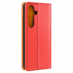 Housse Portefeuille - AVIZAR - Samsung Galaxy S24 Plus - Cuir Véritable - Rouge