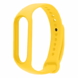 Bracelet AVIZAR pour Xiaomi Mi Band 5 / 6 / 7 - Jaune - Silicone Soft Touch Waterproof