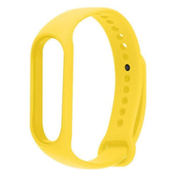 Bracelet AVIZAR pour Xiaomi Mi Band 5 / 6 / 7 - Jaune - Silicone Soft Touch Waterproof