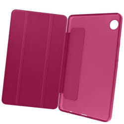 Étui pour Samsung Tab A9 - AVIZAR - Fuchsia - Support Trois volets - Mise en veille - Protection 360°
