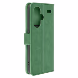 Étui pour Xiaomi Redmi Note 13 Pro Plus Portefeuille et Support Vidéo Vert