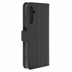 Étui Portefeuille et Support Vidéo Noir - AVIZAR - Samsung Galaxy A15 - Rabat - Rangement pour cartes
