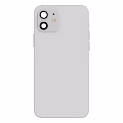 Châssis Complet - AVIZAR - iPhone 12 - Blanc - Cadre central - Vitre arrière - Remplacement