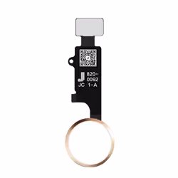 Bouton Home 3D AVIZAR pour iPhone SE 2020 8 Plus 8 7 Plus et 7 - Jaune - Nappe de connexion intégrée