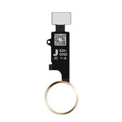 Bouton Home 3D AVIZAR pour iPhone SE 2020 8 Plus 8 7 Plus et 7 - Jaune - Nappe de connexion intégrée