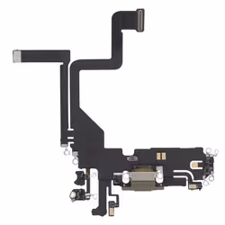 Connecteur de Charge - AVIZAR - iPhone 14 Pro - Port Lightning - Microphone - Doré
