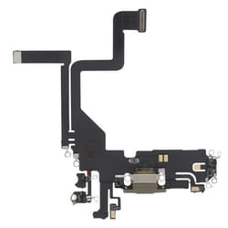 Connecteur de Charge - AVIZAR - iPhone 14 Pro - Port Lightning - Microphone - Doré