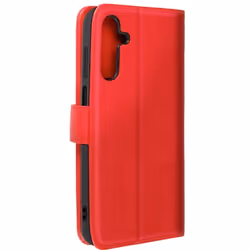 Étui pour Samsung Galaxy A15 - AVIZAR - Chesterfield - Portefeuille et Support Vidéo - Rouge