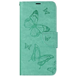 Étui pour Samsung A35 5G - AVIZAR - Portefeuille Papillon - Turquoise - Coque Semi-rigide