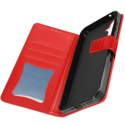 Étui Portefeuille Mandala Fleurs Rouge pour Samsung Galaxy A35 5G - AVIZAR - Semi-rigide - Rabat - Brillant