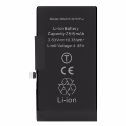 Batterie Decode Flex Version pour iPhone 12 et 12 Pro 2815mAh Noir - AVIZAR - BAT-DEC-IP12 - Lithium Ion - 37 V