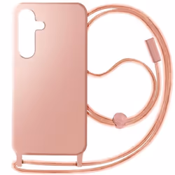Coque Cordon Semi-Rigide pour Samsung Galaxy S24 Plus Rose Poudré