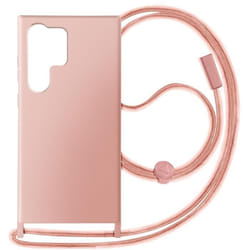 Coque - Corda - Samsung Galaxy S24 Ultra - Rose Poudré - Semi-rigide - Cordon ajustable 80cm