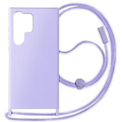 Coque Cordon Semi-Rigide pour Samsung Galaxy S24 Ultra Violet Clair