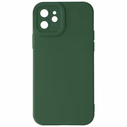 Coque pour iPhone 11 - AVIZAR - Silicone Mat - Protection Caméra - Vert Foncé